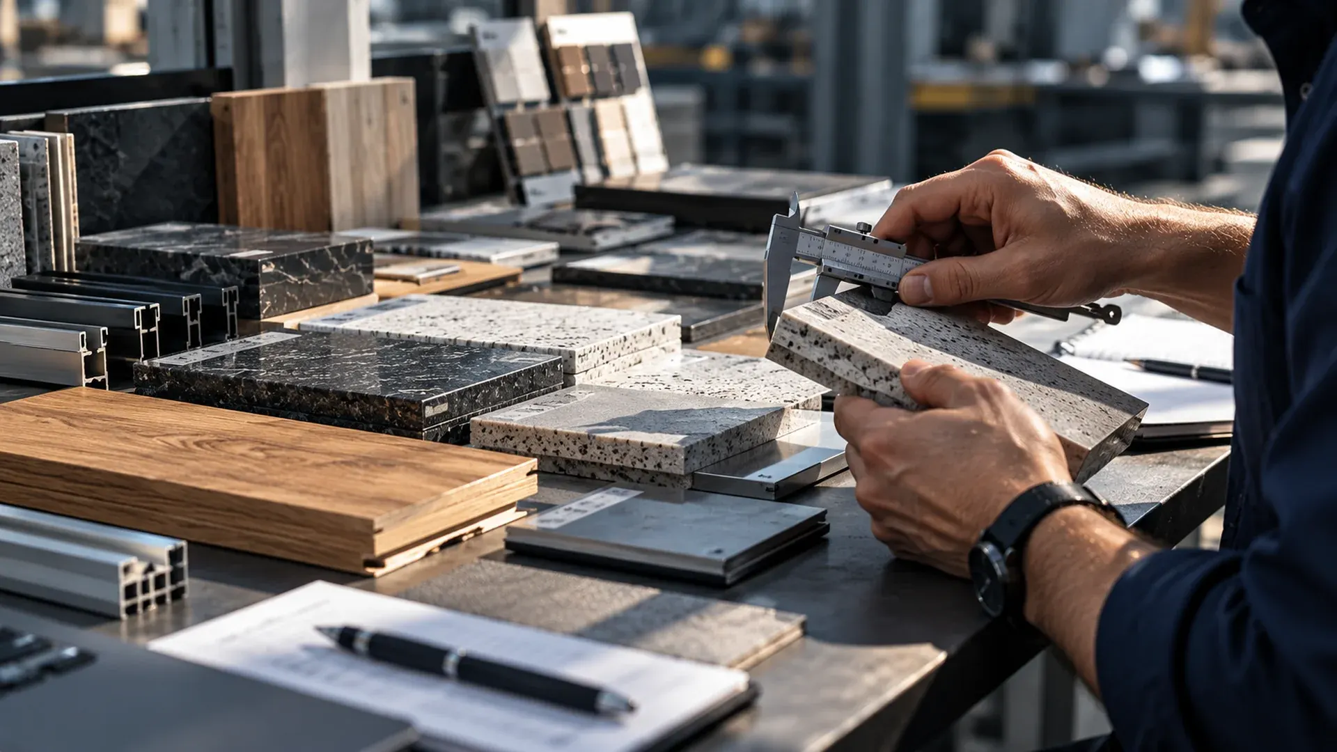 Editorial manufacturing and material context, not client project evidence